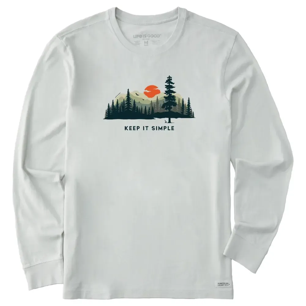 Men's Keep it Simple Evergreen Silo Long Sleeve Tee