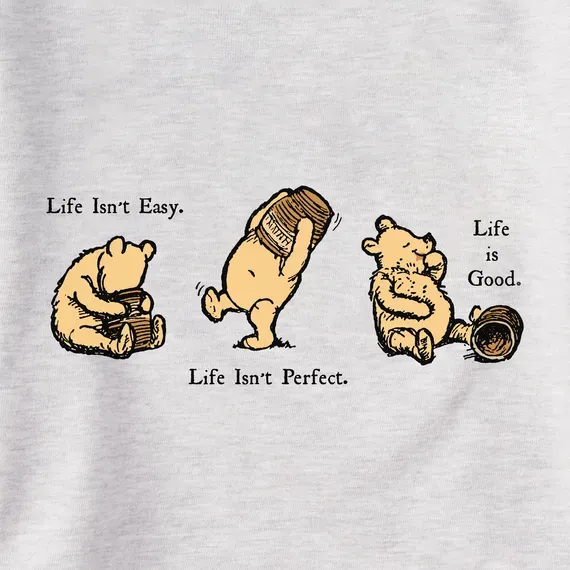 Women's Winnie Life isn't Easy Simply True Fleece Crew
