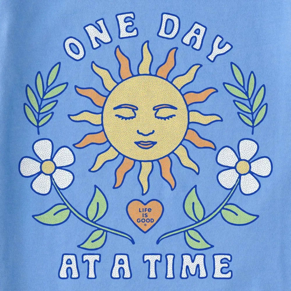 Women's One Day at a Time Sun Short Sleeve Crusher Tee