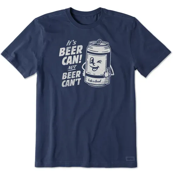 Men's Beer Can Short Sleeve  Tee