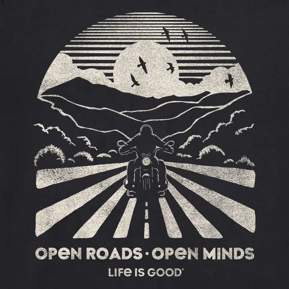 Men's Open Roads  Motorcycle Short Sleeve Crusher-LITE Tee