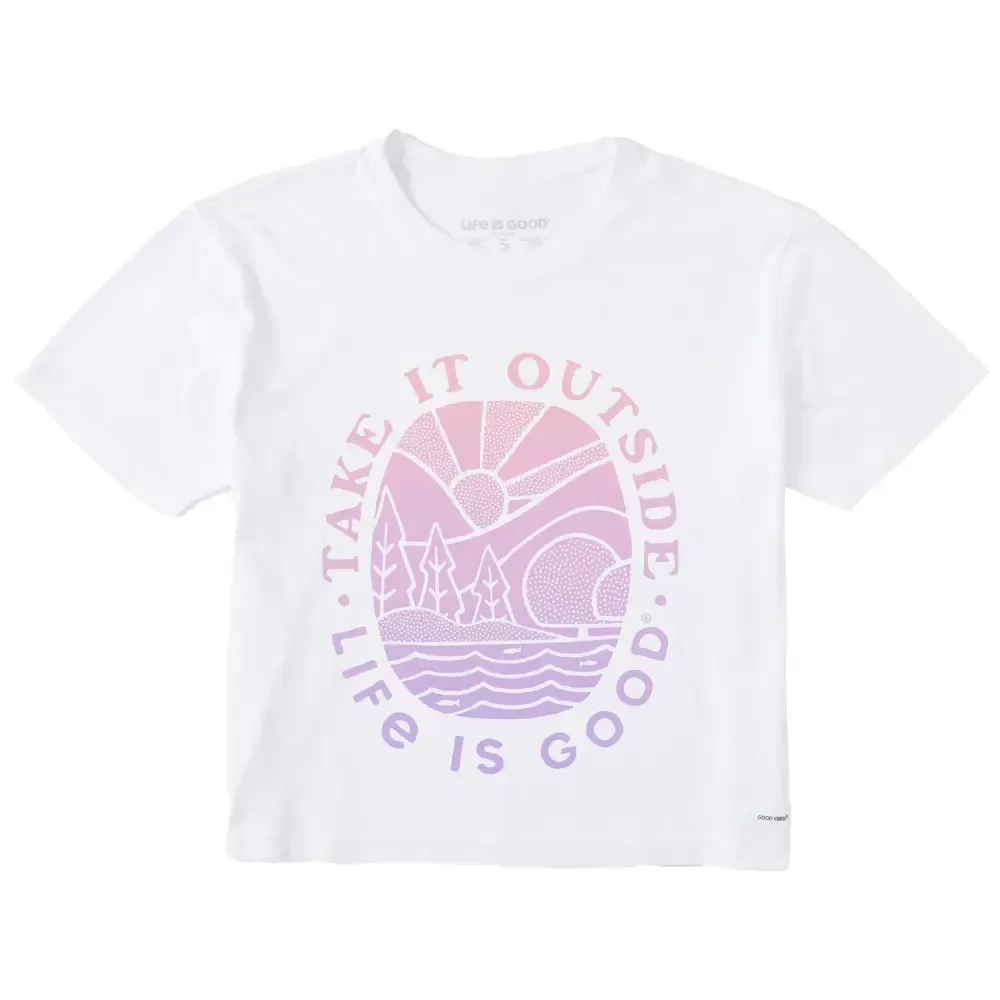Women's Take it Outside Scenic Short Sleeve Crusher Boxy Tee