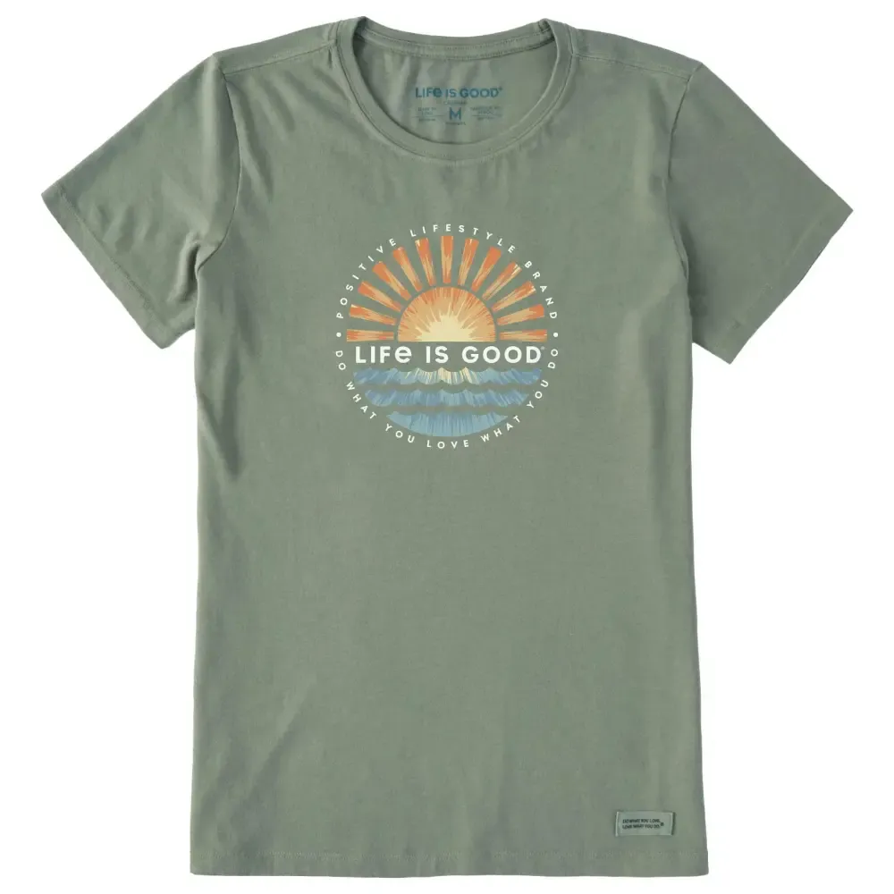 Women's Sunset Burst Short Sleeve Crusher Tee