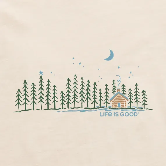 Women's Cabin Landscape Simply True Fleece Crew