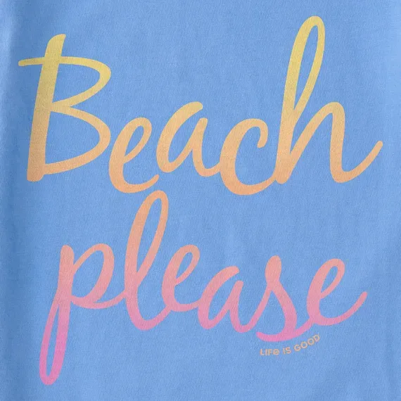 Women's Beach Please Simply True Fleece Crew