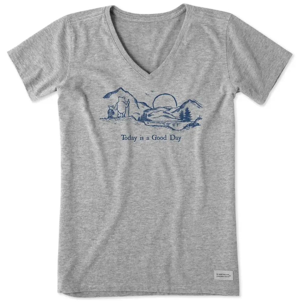 Women's Winnie & P Today is a Good Day Short Sleeve Vee