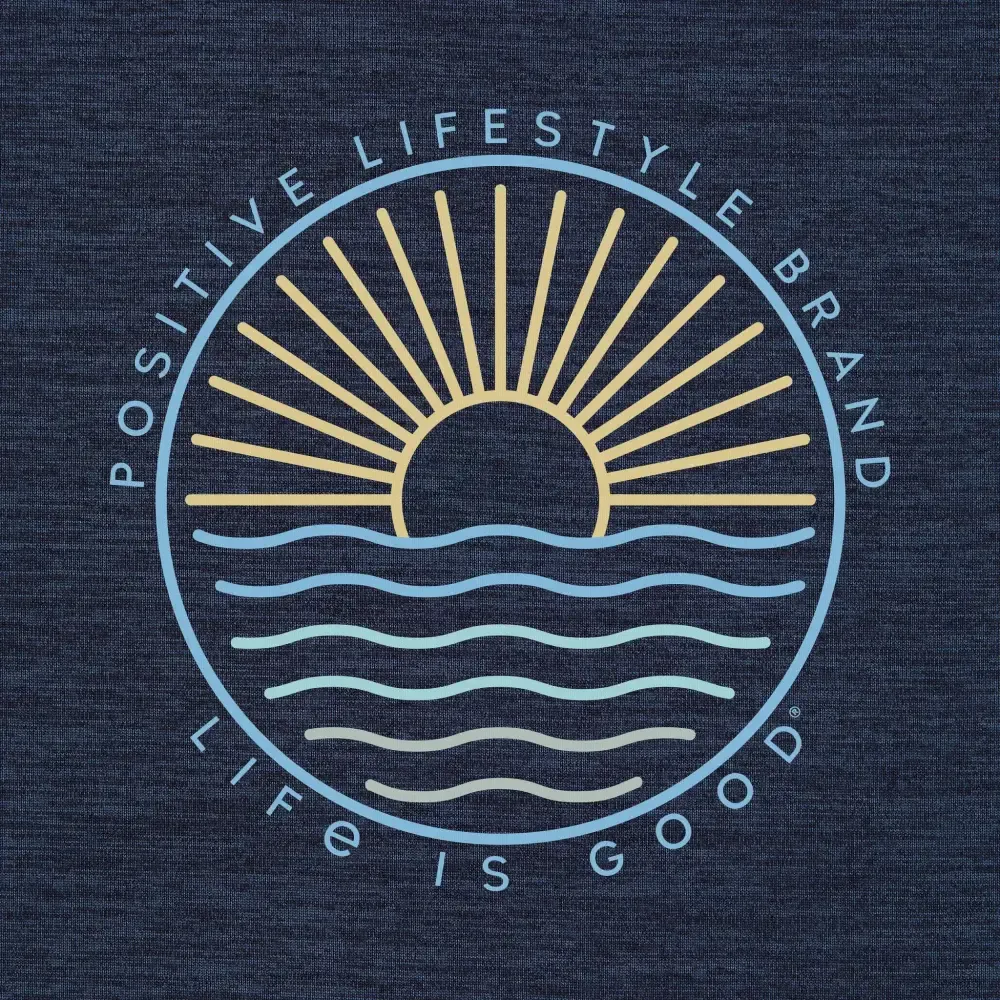 Men's Positive Lifestyle Sun & Waves Sun Crusher Tee