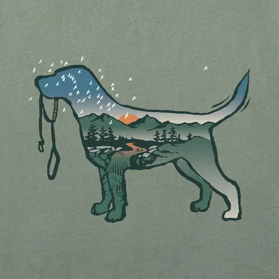 Men's Macro Micro Dogscape  Crusher Tee