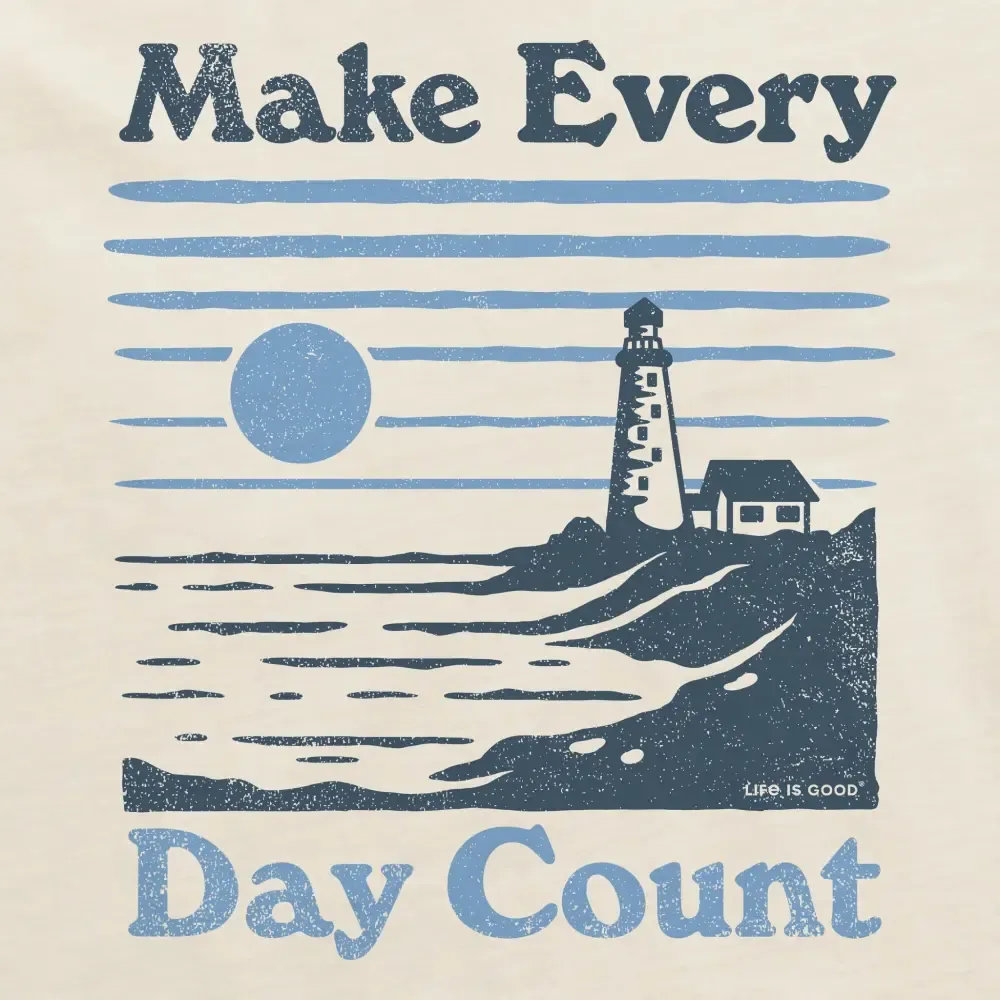Women's Make Every Day Count Lighthouse Short Sleeve Crusher Tee