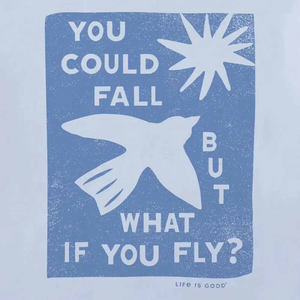 Women's But What if You Fly? Short Sleeve Crusher Boxy Tee