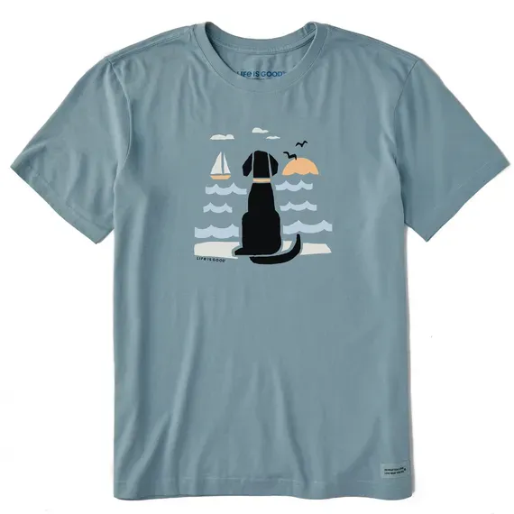 Men's Chillin' Dog @ the Beach  Crusher Tee