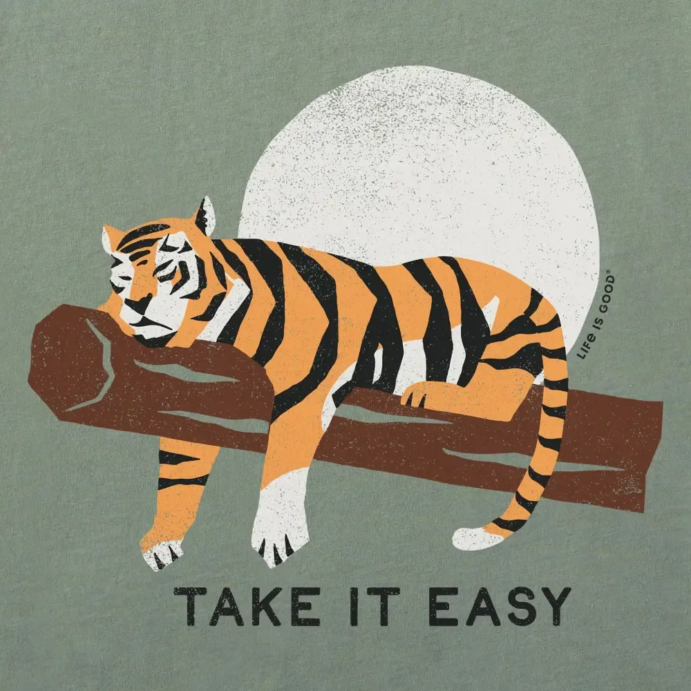 Women's Take It Easy Tiger Short Sleeve Crusher Tee