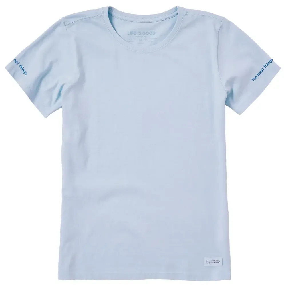 Women's Best Things Message Short Sleeve Crusher Tee