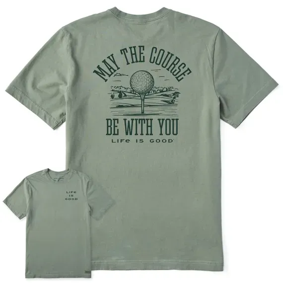 Men's May the Course be WIth You Golf  Crusher Tee