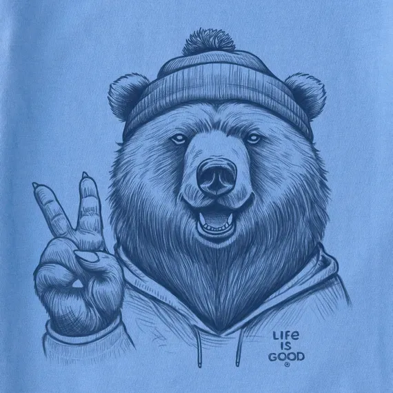 Women's Peaceful Grizzly Simply True Fleece Crew