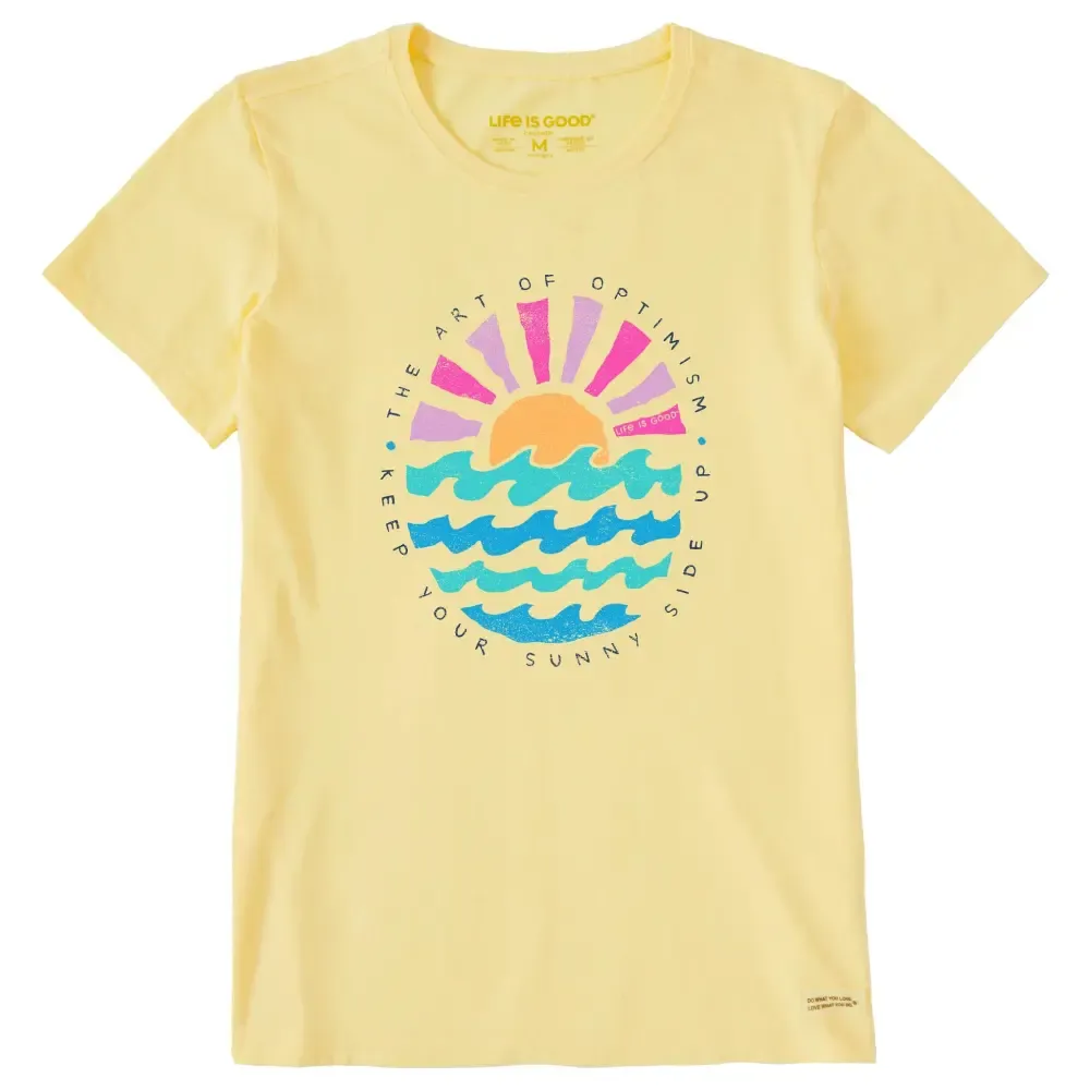 Women's Sun Ocean Sunny Side Up Short Sleeve Crusher Tee