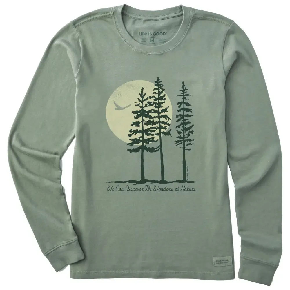 Women's We Can Discover the Wonders of Nature Long Sleeve Crusher Tee