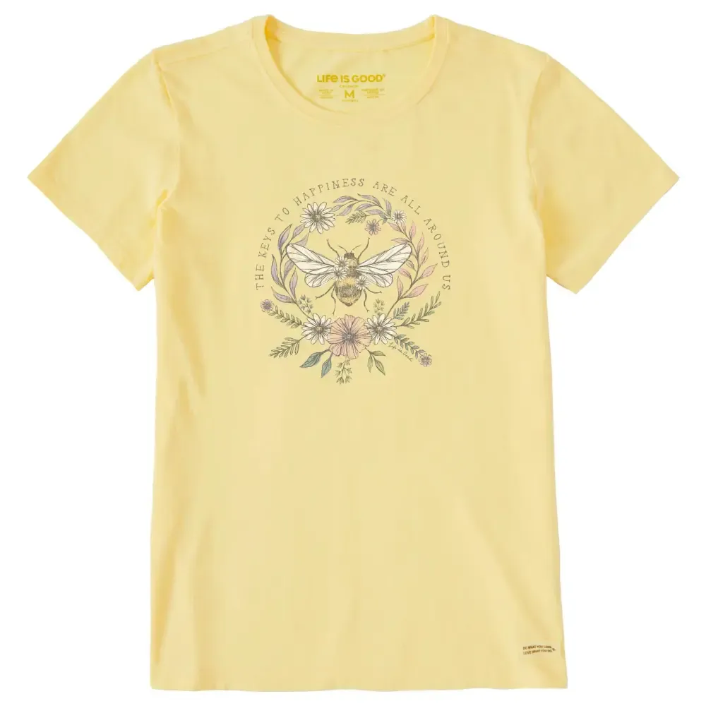 Women's Bee Happiness All Around Short Sleeve Tee