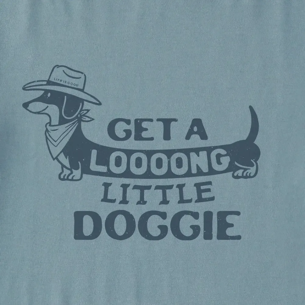 Men's Get a Loooong Little Doggie Short Sleeve Crusher Tee
