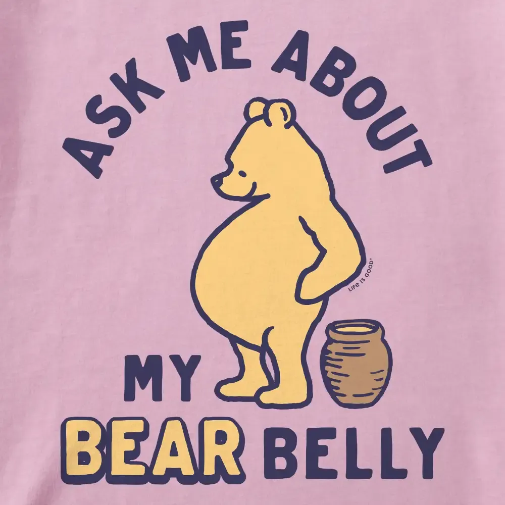 Women's Ask Me About My Bear Belly Short Sleeve Tee