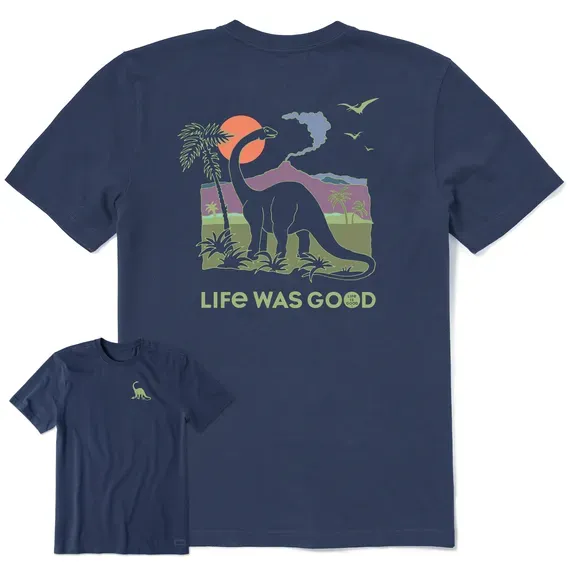 Men's Dinosaur Life was Good Crusher Tee