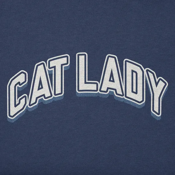 Women's Cat Lady Arch Simply True Fleece Hoodie