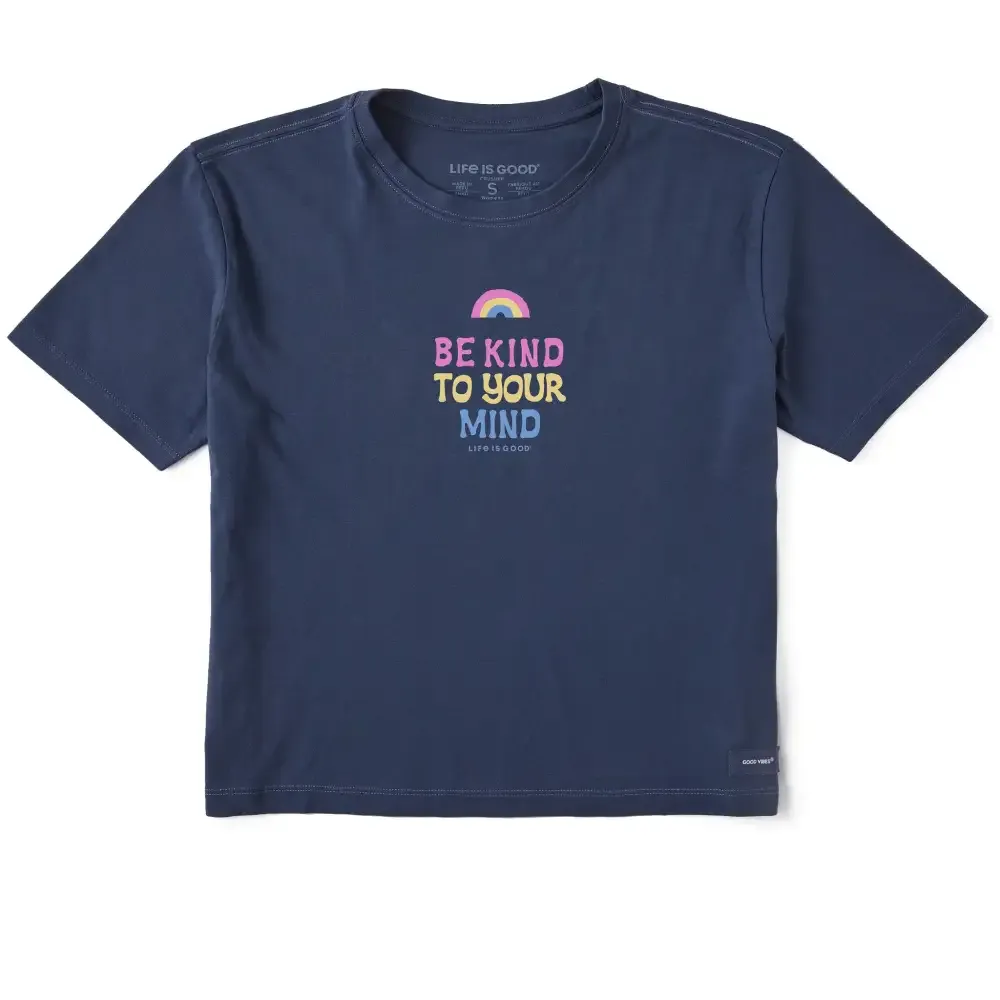 Women's Be Kind to Your Mind Short Sleeve Crusher Boxy Tee