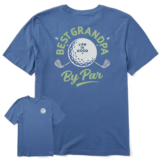 Men's Best Grandpa by Par Golf Short Sleeve  Tee