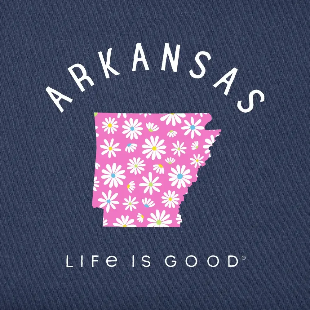 Women's Arkansas Daisies Short Sleeve Crusher Tee