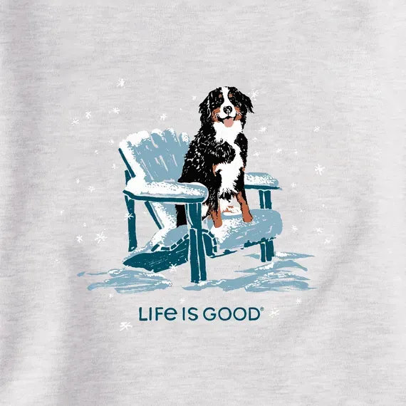 Women's Snowy Adirondack Bernese Simply True Fleece Crew
