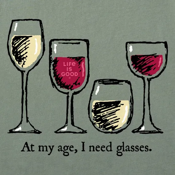 Women's I Need Wine Glasses Short Sleeve  Vee