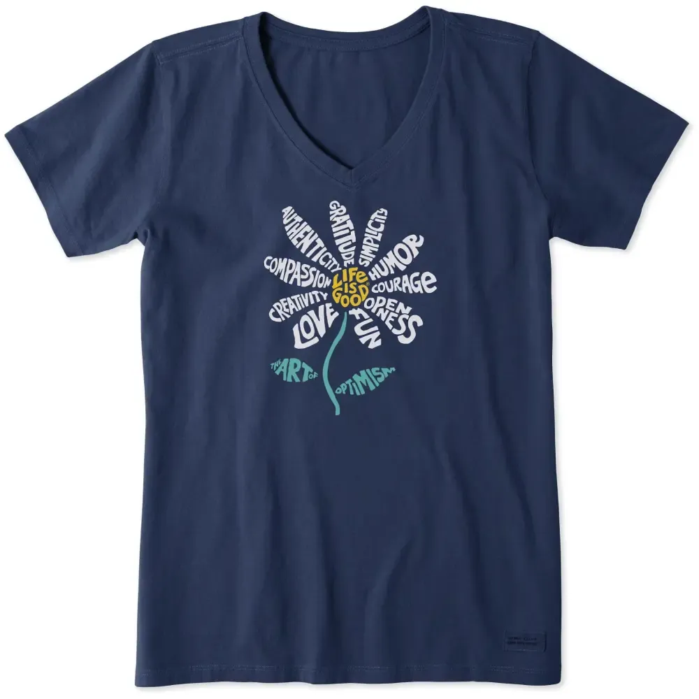 Women's Superpowers Daisy Short Sleeve Vee