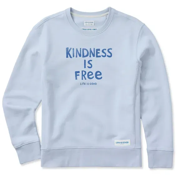 Women's Kindness is Free Simply True Fleece Crew