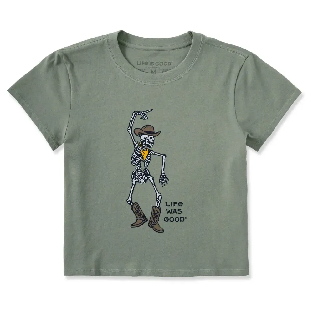 Women's Skeleton Cowboy Dance Crusher-LITE Shrunken Tee