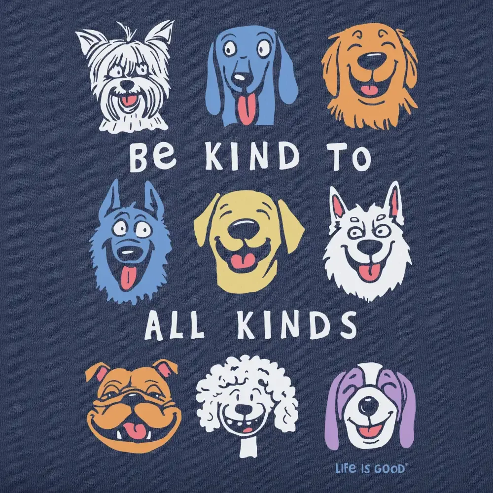 Women's Be Kind to all Kinds Short Sleeve Crusher Boxy Tee