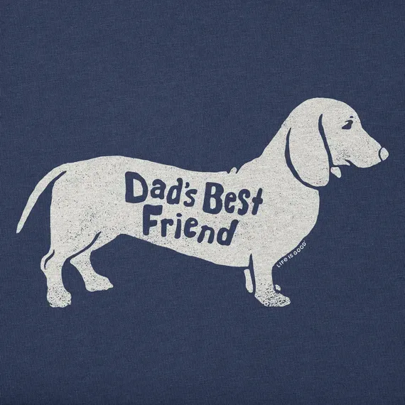 Men's Dads Best Friend Dachshund  Crusher Tee