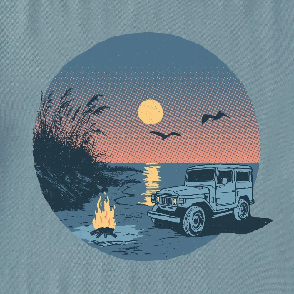 Women's Moonlit ATV Bonfire Short Sleeve Crusher Tee