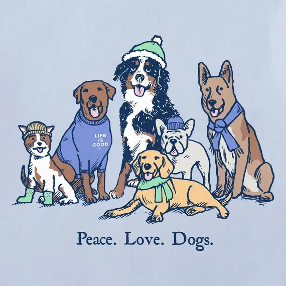 Women's Peace Love Dogs Winter Simply True Fleece Hoodie