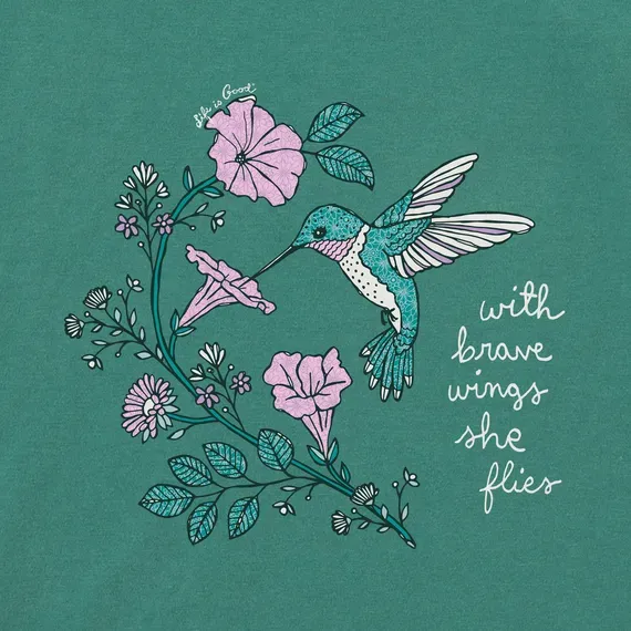 Women's Hummingbird Brave Wings  Crusher Vee
