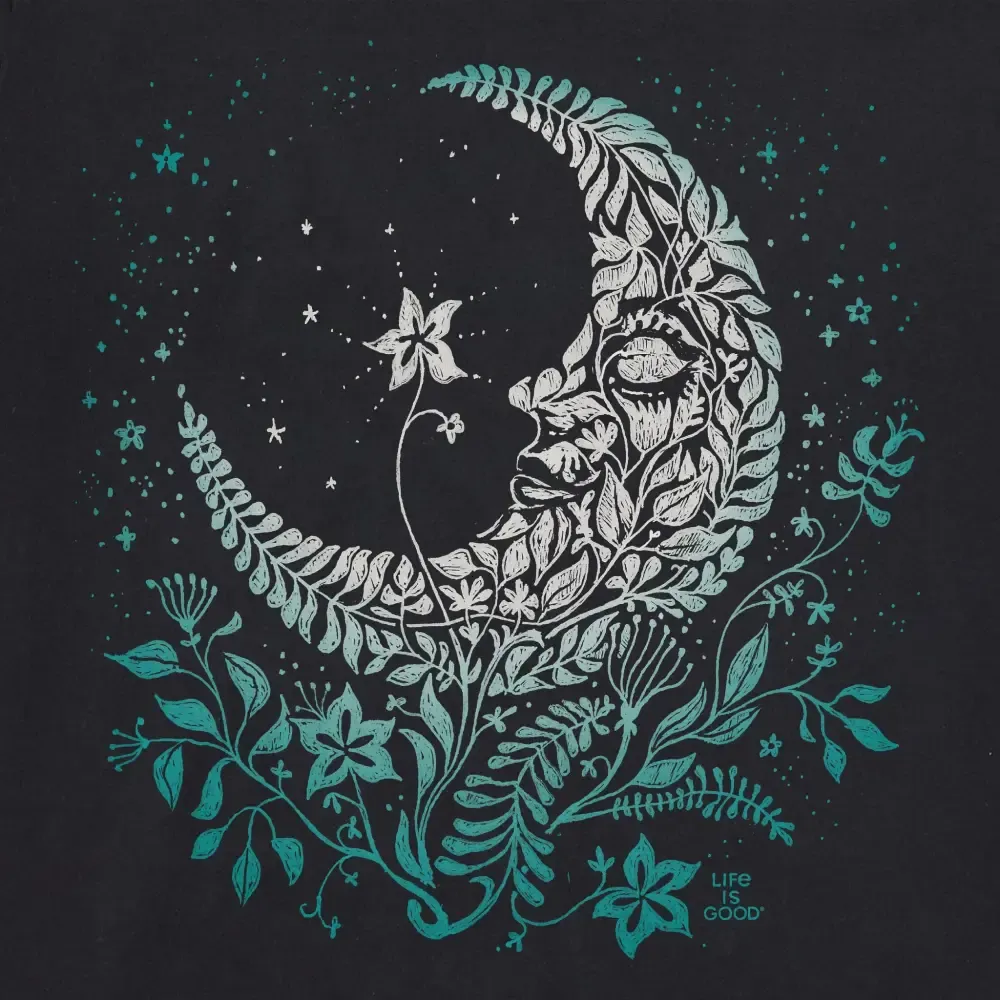 Women's Moon Bloom Short Sleeve Crusher Boxy Tee