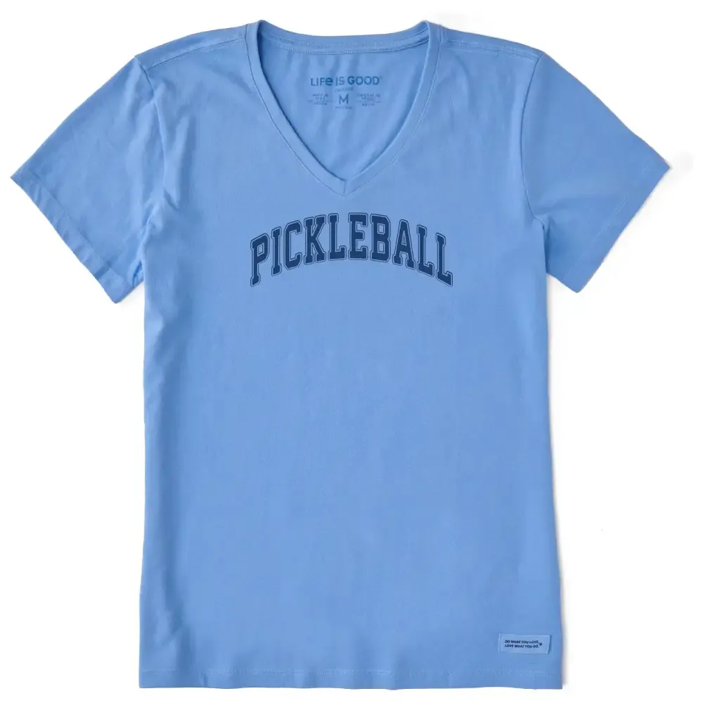 Women's Athletic Pickleball Short Sleeve Crusher-LITE Vee