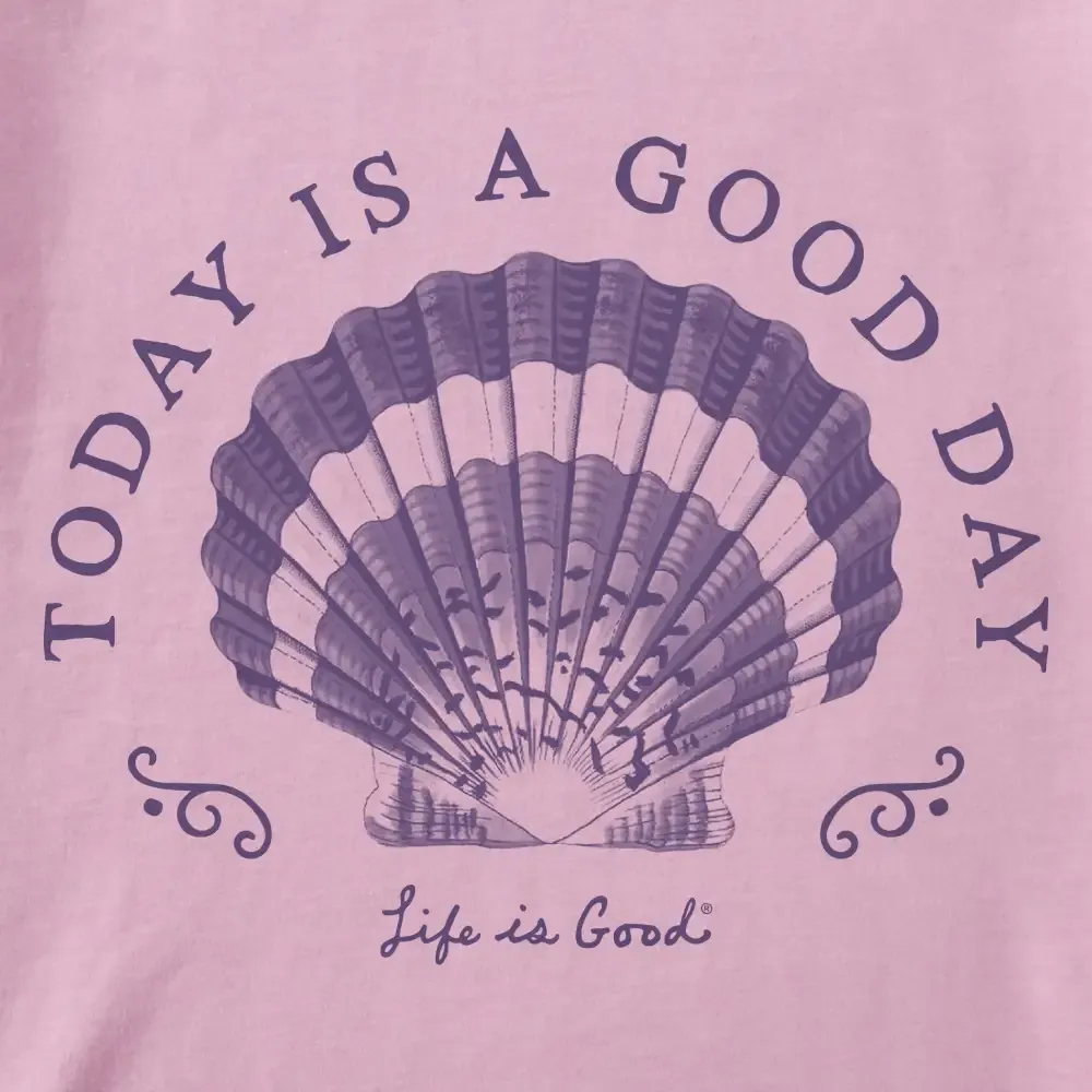 Women's Antique Good Day Shell Short Sleeve Crusher Tee