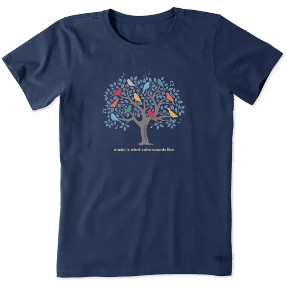Women's Music Color Tree Crusher Tee