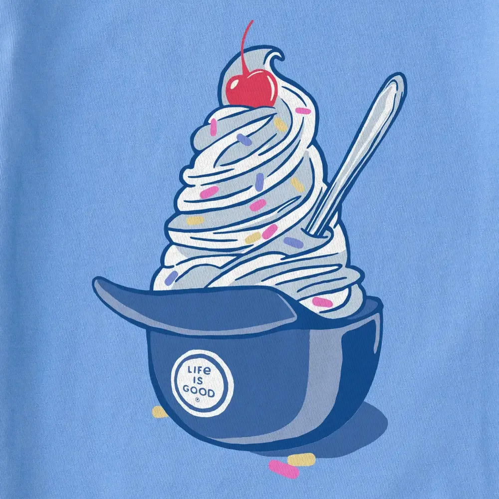 Women's Baseball Ice Cream Short Sleeve Crusher Tee