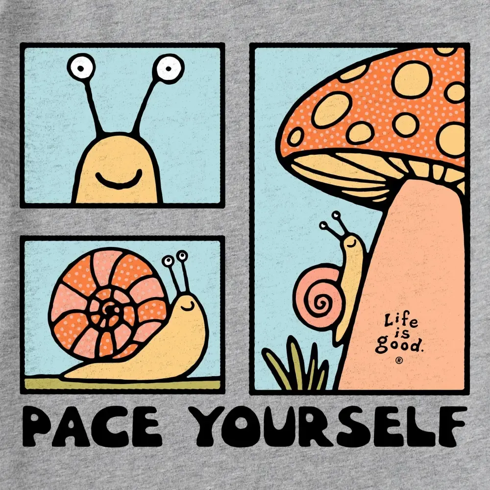 Women's Pace Yourself Snail Short Sleeve Crusher Tee