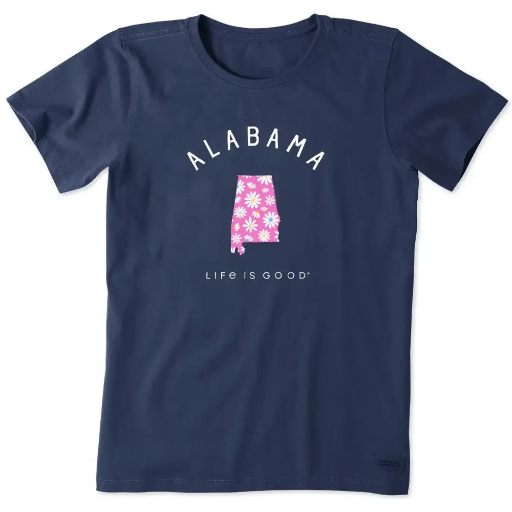 Women's Alabama Daisies Short Sleeve Crusher Tee