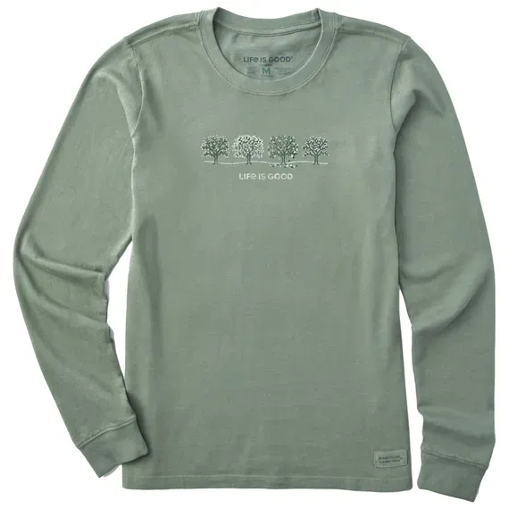 Women's Four Seasons Trees Long Sleeve Crusher Tee