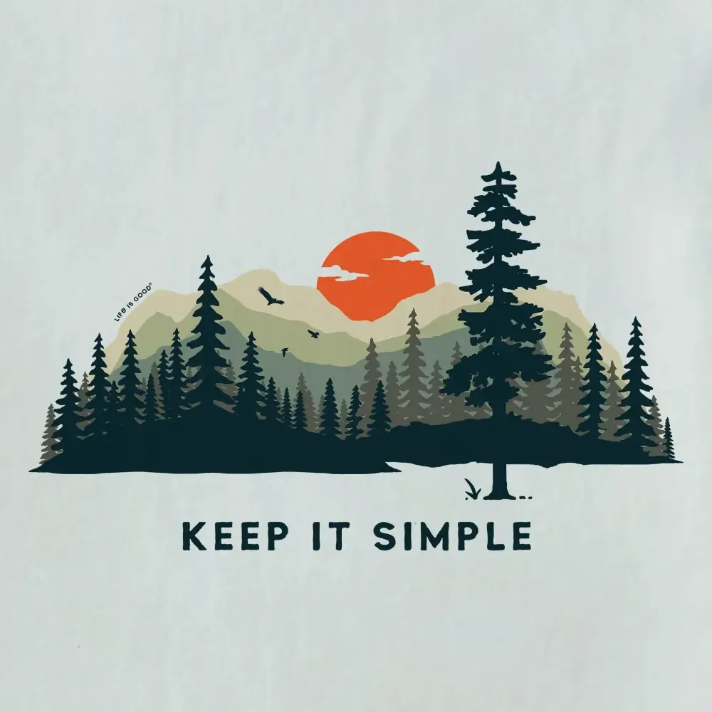 Men's Keep it Simple Evergreen Silo Long Sleeve Tee