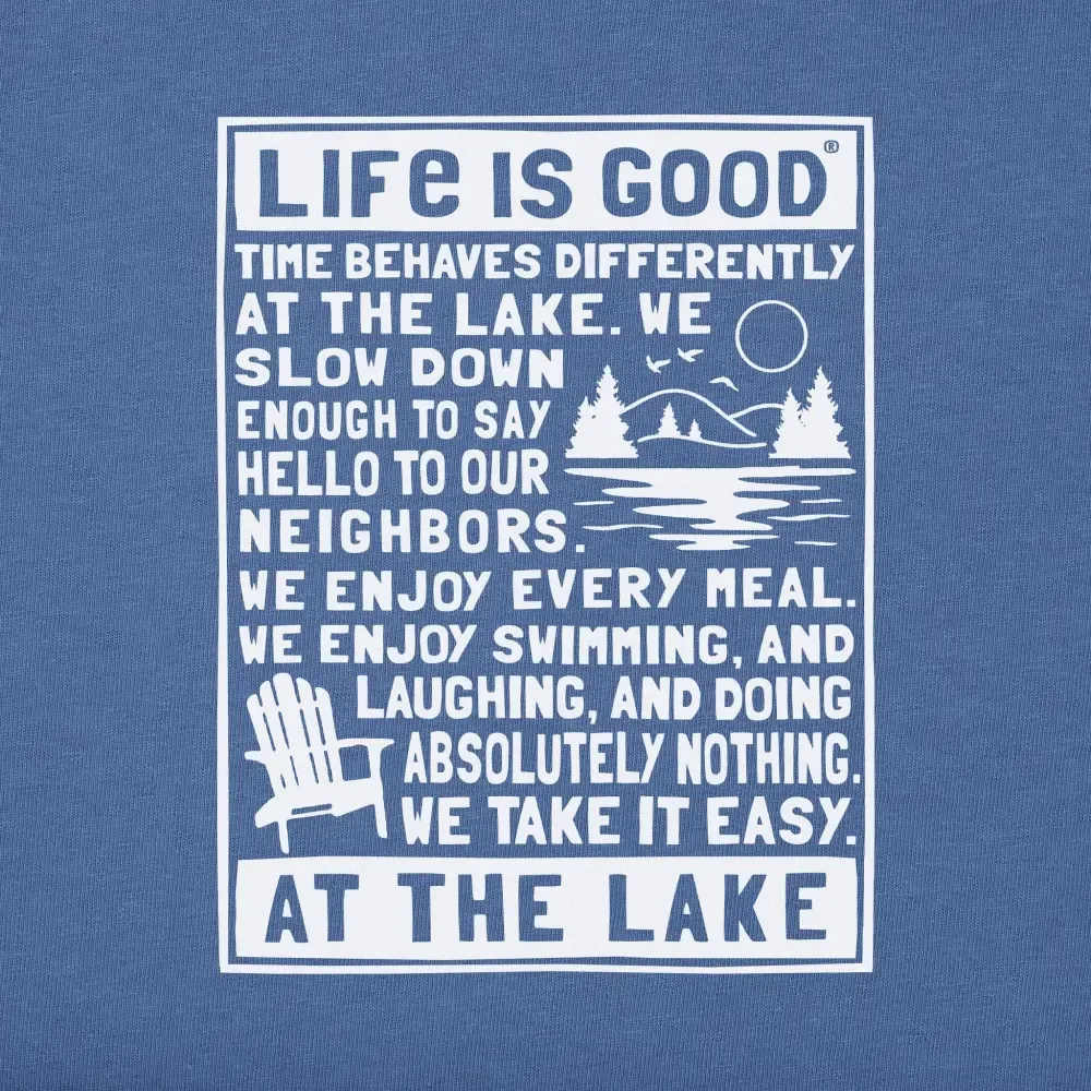 Men's Berts Lake Manifesto Short Sleeve Crusher Tee