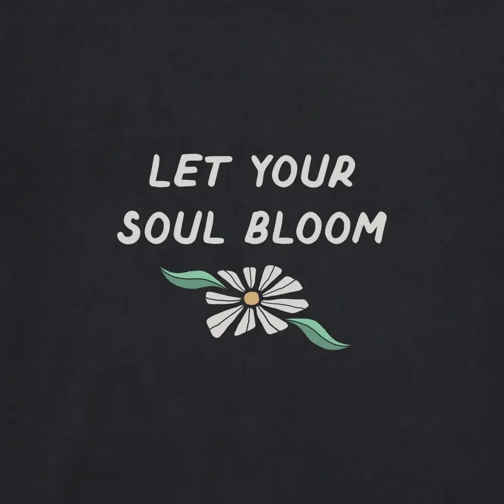 Women's Let Your Soul Bloom Daisies Long Sleeve Crusher Tee